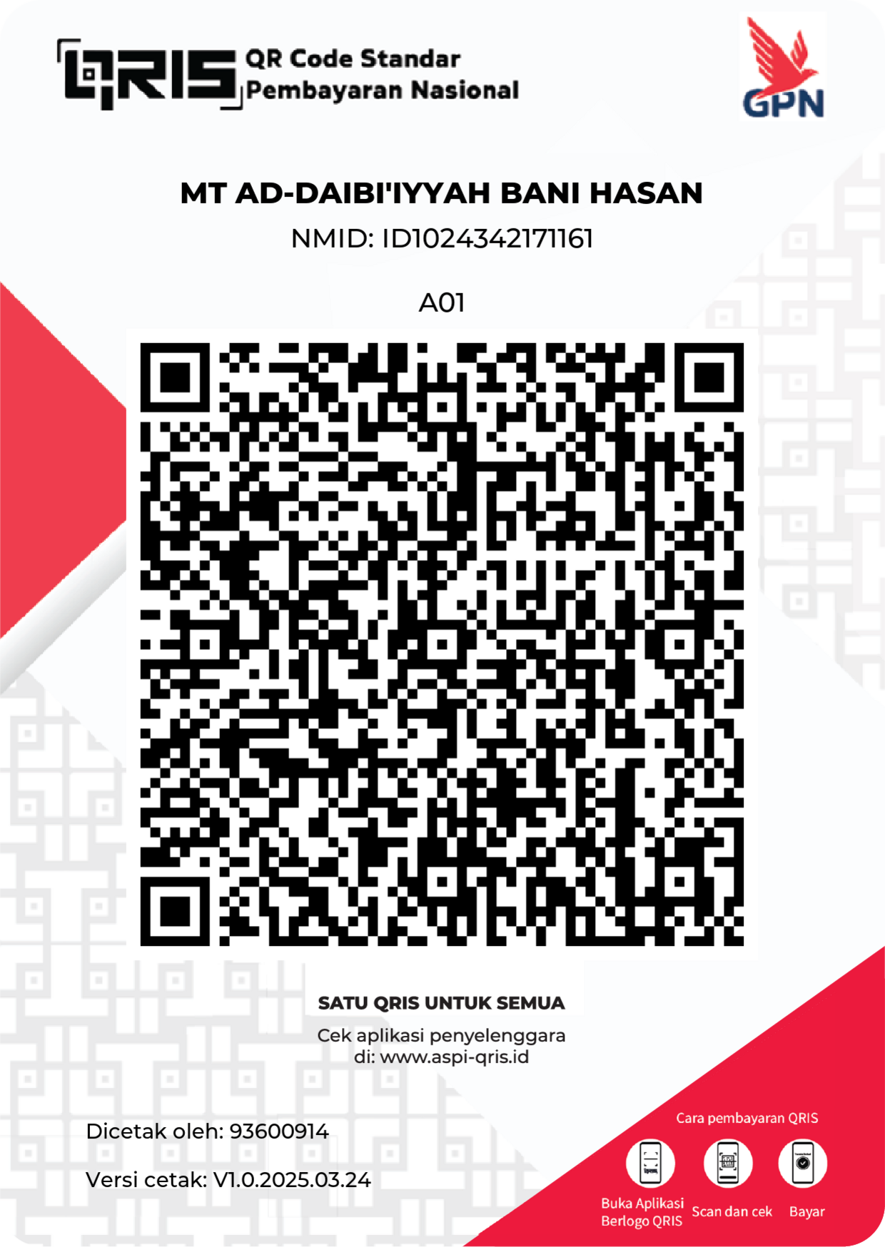 QRIS Donasi Santri Gabut